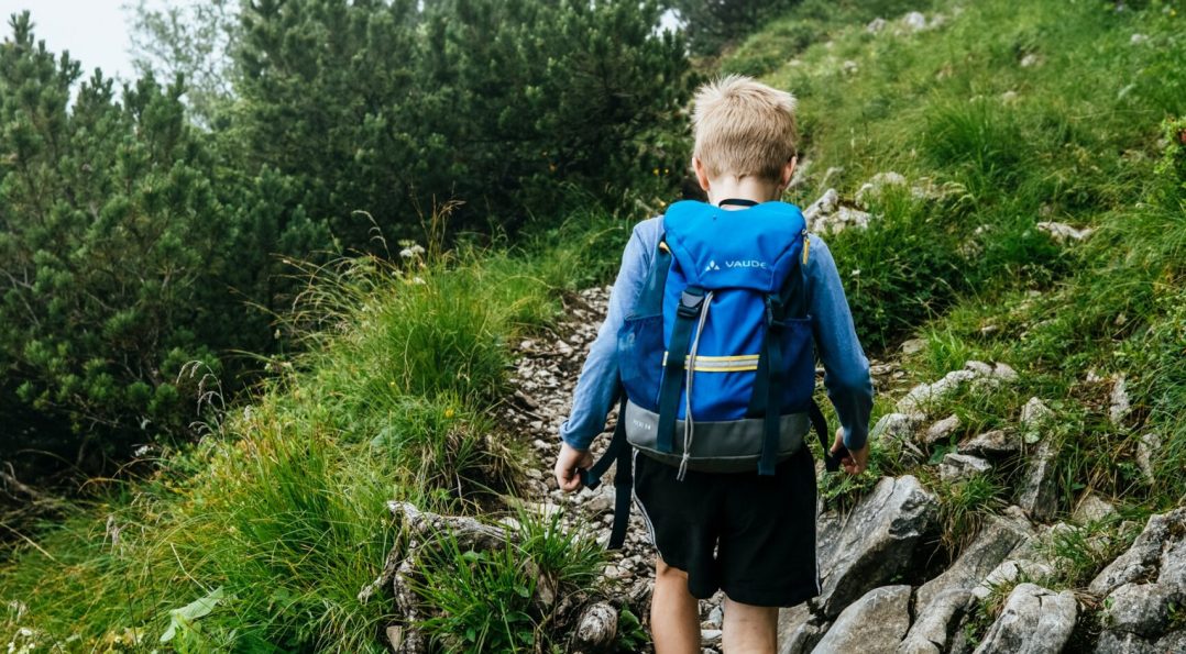 kid hiking